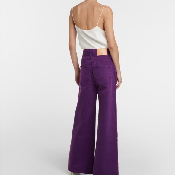 Ulla Johnson Margot high rise purple jeans - Picture 4 of 8